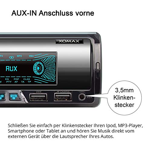 Xomax-Autoradio XOMAX XM-R278, FM RDS, Bluetooth, USB, SD