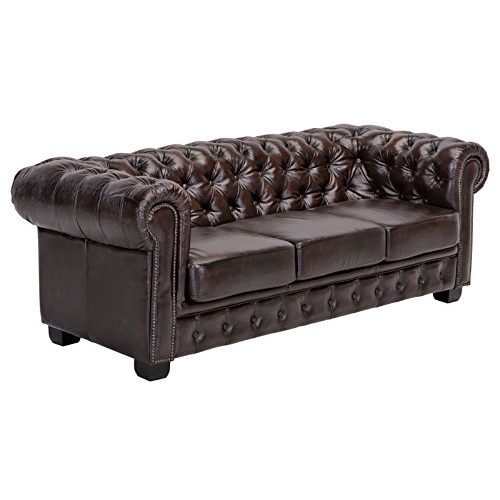 3-Sitzer-Sofa Woodkings ® Chesterfield Sofa 3-Sitzer Vintage