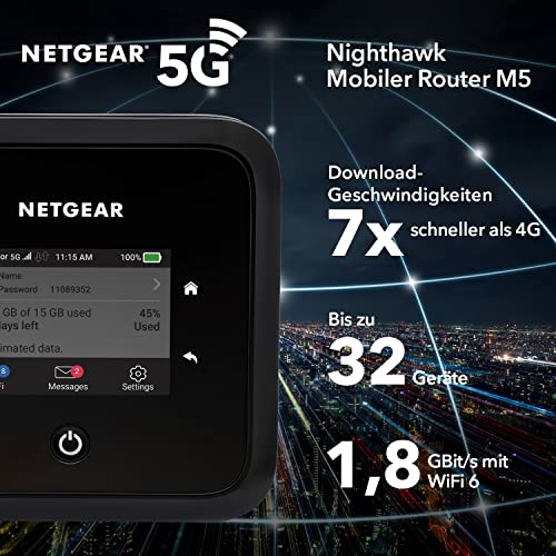 5G-Router Netgear 5G Router mit SIM-Karte & WiFi 6