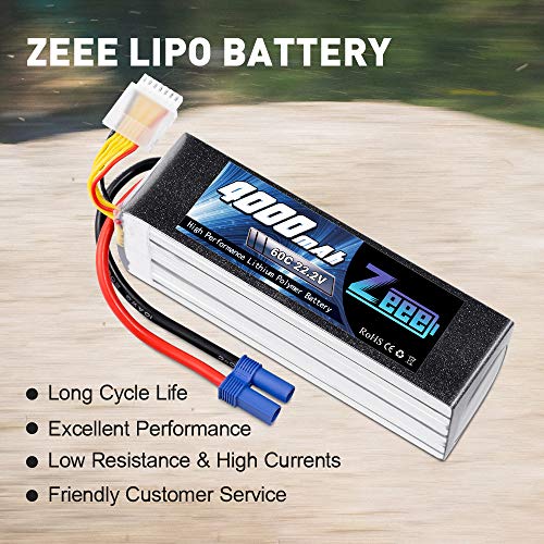 6S-LiPo Zeee 6S Lipo Akku 22,2V 60C 4000mAh RC Batterie