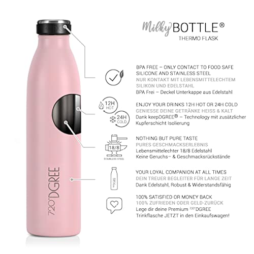 720-DGREE-Flasche 720°DGREE Edelstahl “milkyBottle”