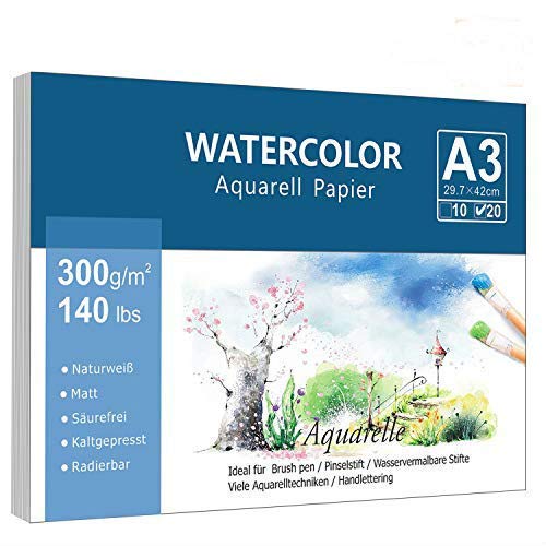 Die beste a3 papier willingood premium aquarellpapier 20 blaetter Bestsleller kaufen