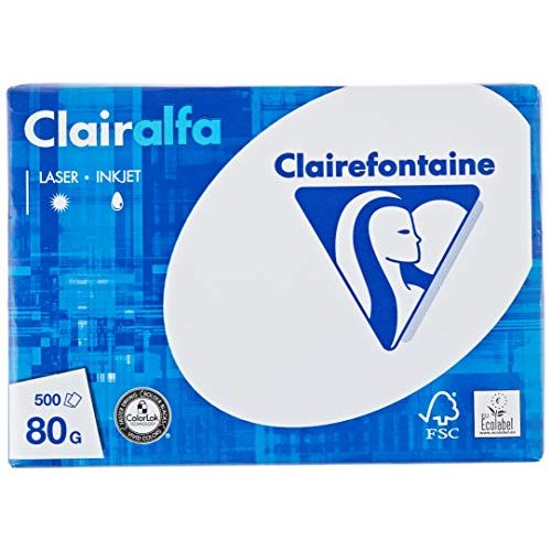 A5-Papier Clairefontaine 1910C Druckerpapier Clairalfa