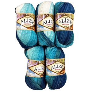 Alize-Wolle Alize Burcum Batik 5 x 100 Gramm mit Farbverlauf