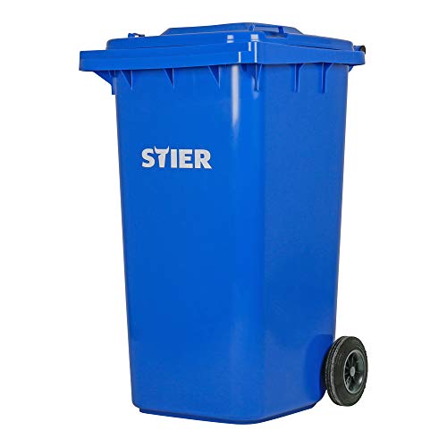 Altpapiertonne STIER 2-Rad-Müllgroßbehälter, Volumen 240 Liter