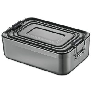 Alu-Brotdose Küchenprofi Lunchbox aus Aluminium mit Fächern