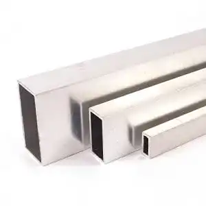 Alu-Rechteckrohr Vornwald Systems, Oberfläche blank gezogen