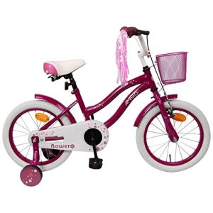Amigo-Fahrrad AMIGO Flower Kinderfahrrad für Mädchen 16 Zoll