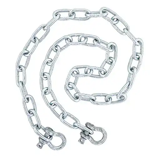 Ankerkette SGT KNOTS für Boote, 6,35 mm, 1,2 m, verzinkte Kette