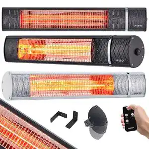 Arebos-Heizstrahler Arebos 2.000 W Infrarot Heizstrahler Schwarz