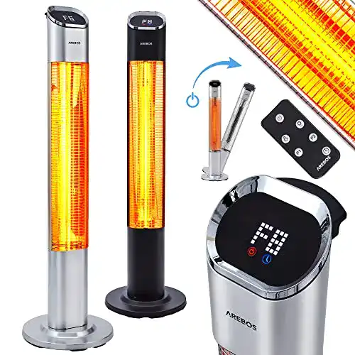 Arebos-Heizstrahler Arebos 2000 Watt, 2 Heizstufen 24 Std. Timer