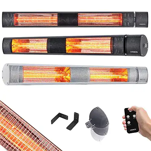 Arebos-Heizstrahler Arebos 3.000 W Infrarot Heizstrahler Schwarz