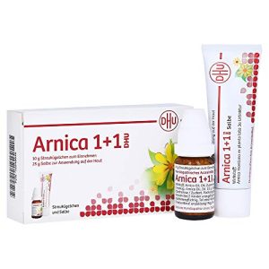 Arnica-Globuli DHU Arnica 1+1 Streukügelchen und Salbe