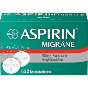 Aspirin-Tabletten Aspirin Migräne Brausetabletten, 12 Stück