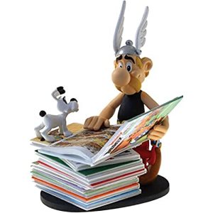 Asterix-Figuren Plastoy SAS 128 Asterix sitzt auf Bücherstapel
