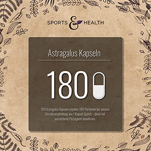 Astragalus-Kapseln CDF Sports & Health Solutions, 180 Kapseln