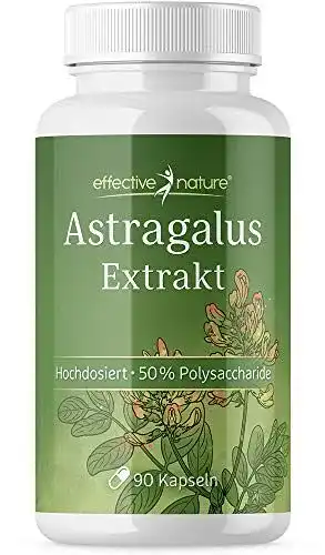 Astragalus-Kapseln effective nature, 1200 mg 10:1 Extrakt/Tag
