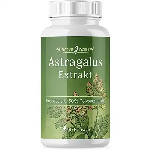 Astragalus-Kapseln effective nature, 1200 mg 10:1 Extrakt/Tag