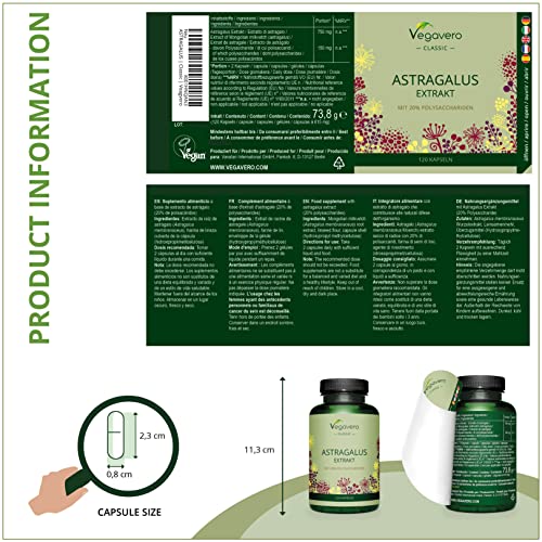 Astragalus-Kapseln Vegavero ASTRAGALUS Kapseln ® 120 Kapseln