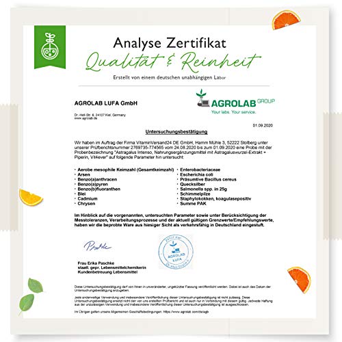 Astragalus-Kapseln Vit4ever, hochdosiert mit 1400 mg Extrakt/Tag