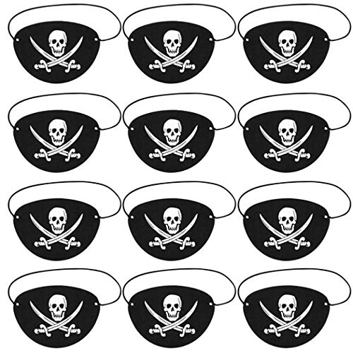 Die beste augenklappe joyibay piraten 12 stueck schwarz Bestsleller kaufen
