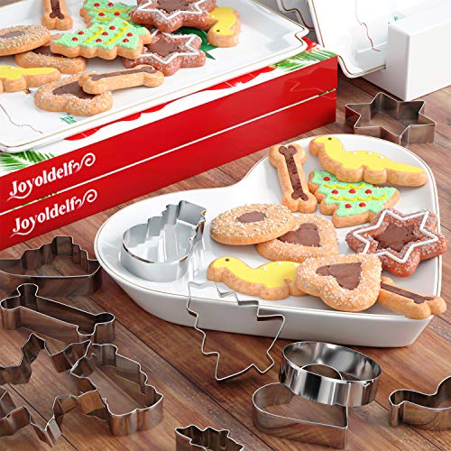 Ausstechformen Joyoldelf 40-teilig, Keksausstecher Weihnachten
