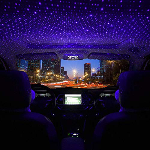 Auto-Sternenhimmel FRFJY USB, LED Projektor Lila Nachtlicht