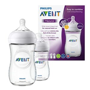 Avent-Glasflaschen Philips Avent Natural-Babyflasche mit Sauger