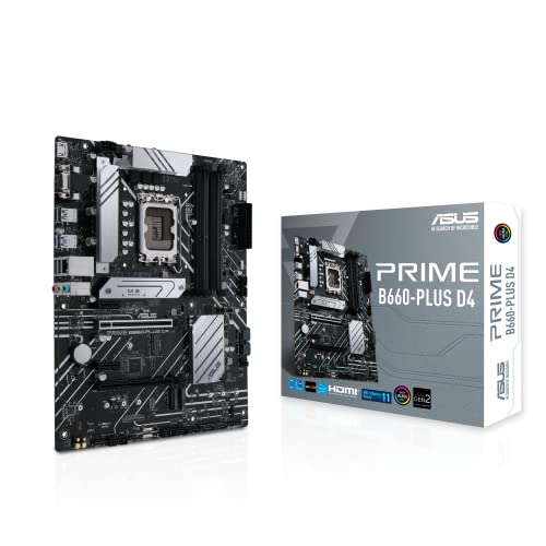 B660-Mainboard ASUS PRIME B660-PLUS D4 Gaming Mainboard