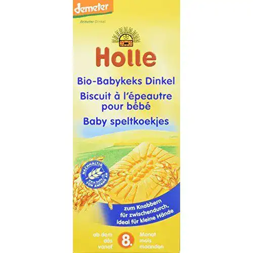 Babykekse Holle Bio-Babykeks Dinkel, 3er Pack