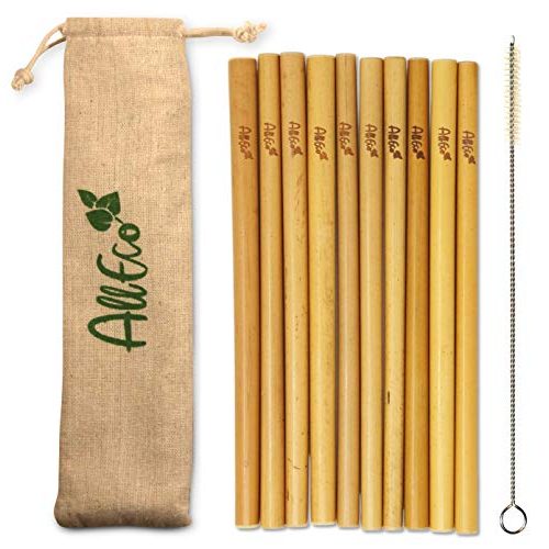 Bambus-Strohhalme AllEco ® Bambus Strohhalm 10er Set