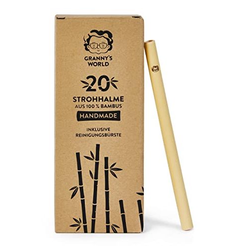 Bambus-Strohhalme Granny’s World ® Strohhalme 20 Stück