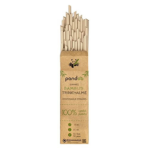 Die beste bambus strohhalme pandoo 50 plastikfreie einweg strohhalme Bestsleller kaufen