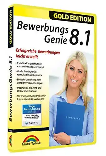 Bewerbungssoftware Markt + Technik Bewerbungsgenie 8.1