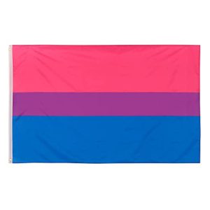 Bi-Flagge PHENO FLAGS Bi Pride Flagge mit Messing-Ösen