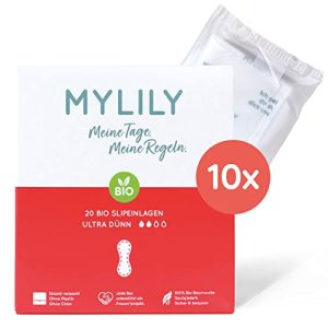 Bio-Slipeinlagen MYLILY ® Baumwoll Slipeinlagen, ohne Duft