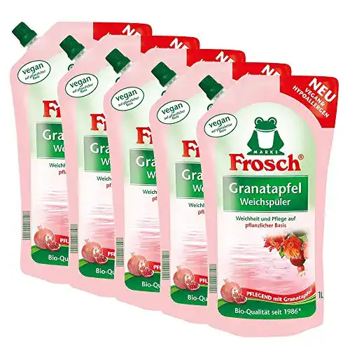 Bio-Weichspüler Frosch 5x Granatapfel Weichspüler 1 Liter