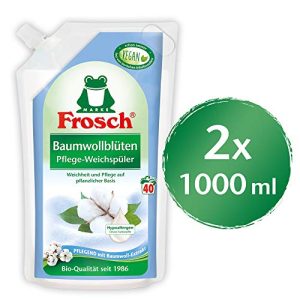 Bio-Weichspüler Frosch Baumwollblüten Weichspüler, 2er Pack