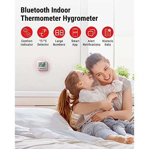 Bluetooth-Thermometer ThermoPro TP357 80m mit APP Mini
