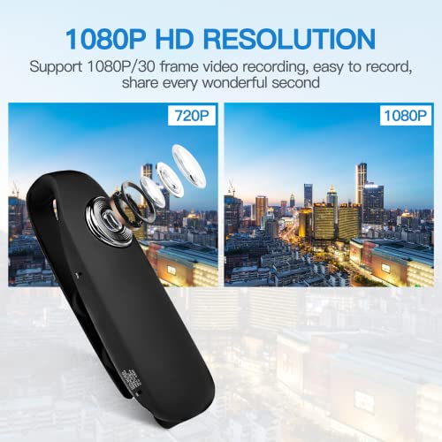 Bodycam CAMMHD 1080P Full HD Kleiner Kamerarecorder 3-7h
