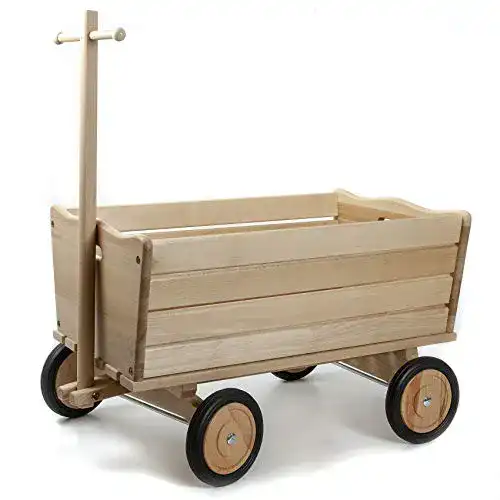 Bollerwagen (Holz) Holzfee Kinder Handwagen Rotbuche
