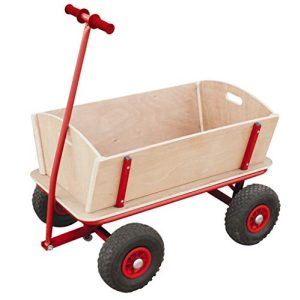 Bollerwagen (Holz) Izzy Bollerwagen Holz Kinder Luftreifen 100kg