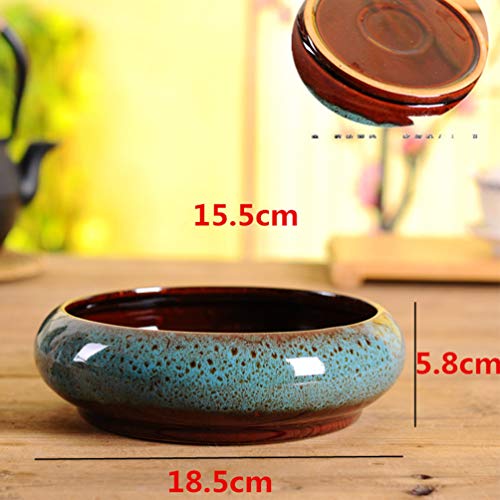 Bonsai-Schale Cabilock Blumentopf Keramik rund hydroponisch