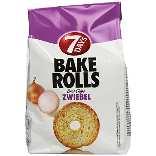 Brotchips 7Days Bake Rolls Zwiebel, 8er Pack