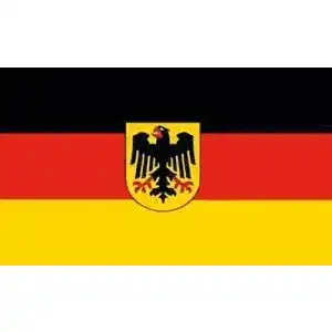 Bundesdienstflagge Flaggenking wetterfest, 150 x 90 x 1 cm