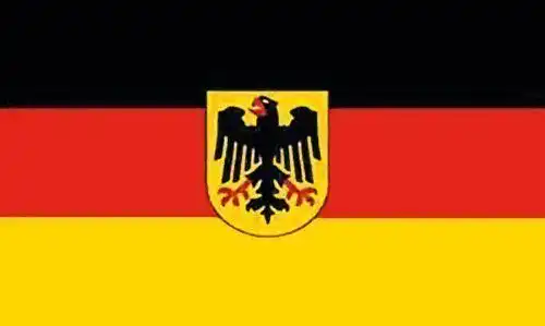 Bundesdienstflagge Flaggenking wetterfest, 150 x 90 x 1 cm