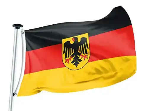 Bundesdienstflagge FLAGLY Flagge Deutschland mit Adler