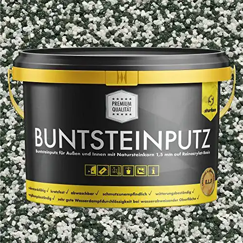 Buntsteinputz BAU DISCOUNT weiss/grün 20kg