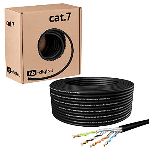 Die beste cat 7 verlegekabel hb digital 50m outdoor schwarz awg23 1 Bestsleller kaufen