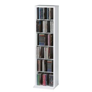 CD shelf VCM shelf DVD CD cabinet white “Elementa”
